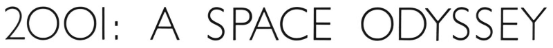 2001: A Space Odyssey logo in black