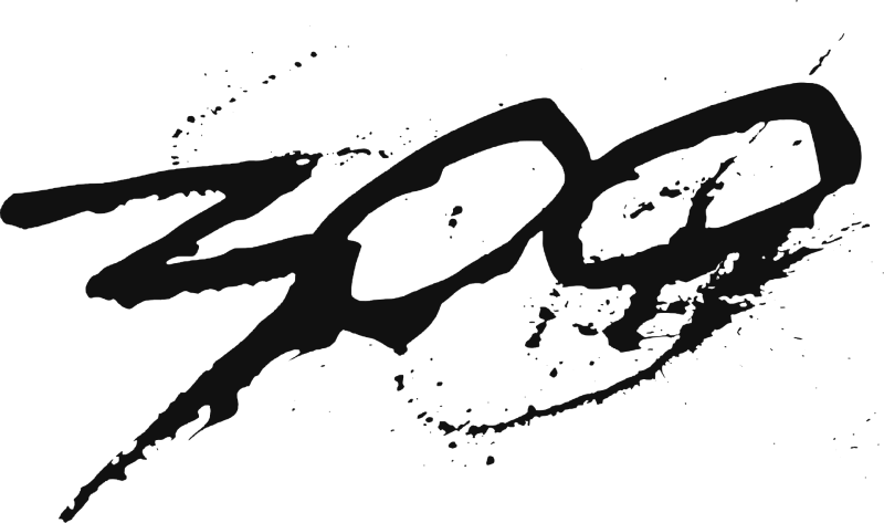 300 logo in black