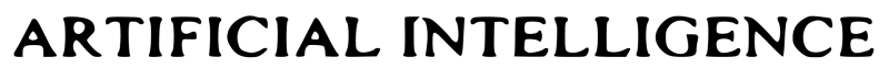 A.I. Artificial Intelligence logo on a transparent background