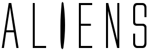 Aliens logo on a transparent background