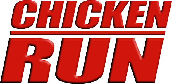 Chicken Run logo on a transparent background