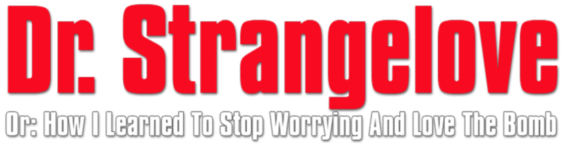 Dr. Strangelove logo on a transparent background