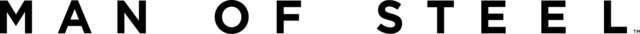 Man of Steel logo on a transparent background