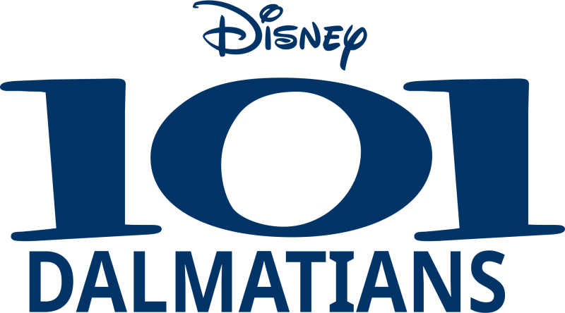 One Hundred and One Dalmatians logo on a transparent background
