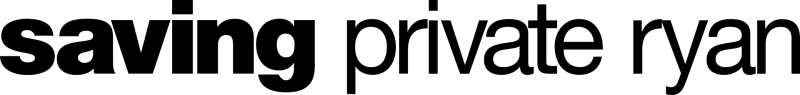 Saving Private Ryan logo on a transparent background