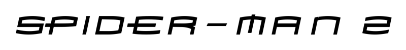 Spider-Man 2 logo on a transparent background