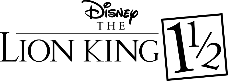 The Lion King 1½ logo on a transparent background