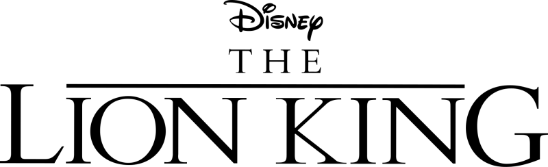The Lion King logo on a transparent background