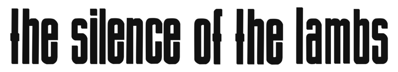 The Silence of the Lambs logo in black