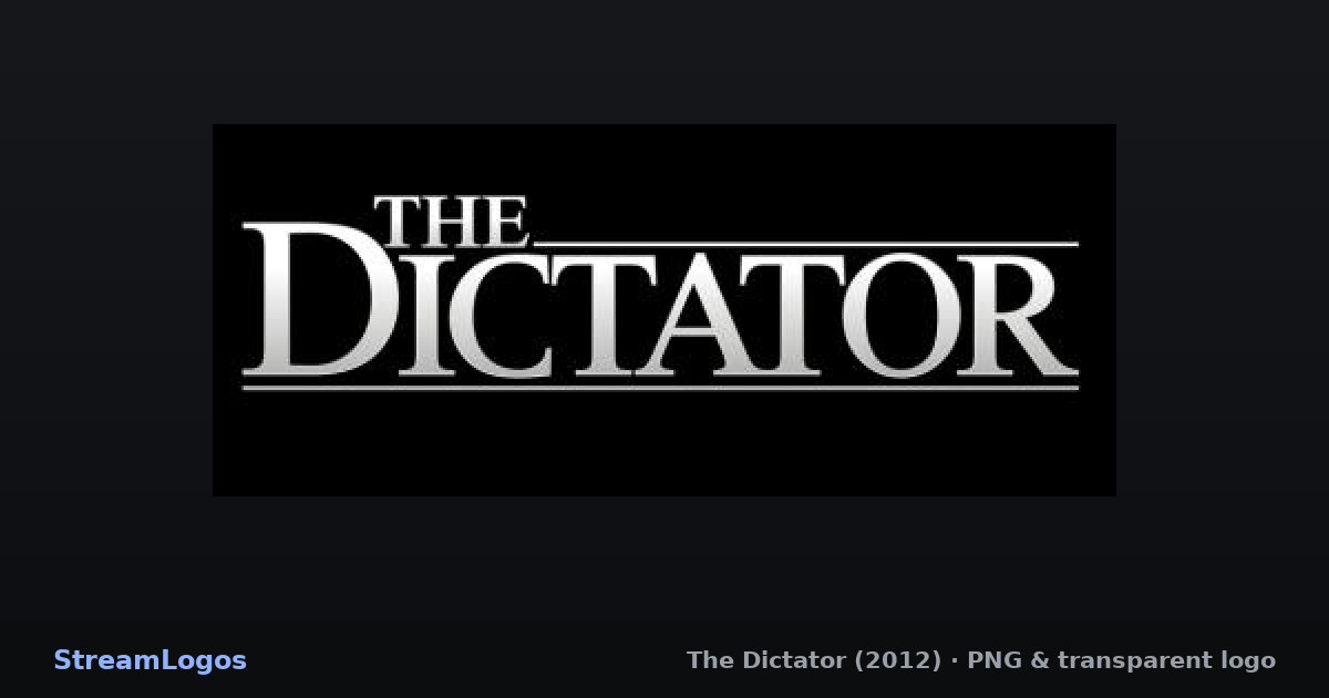 The Dictator Logo – PNG & Transparent Logo Download