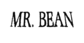 Mr. Bean logo in black