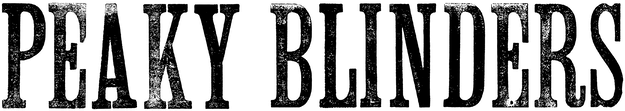 Peaky Blinders logo on a transparent background