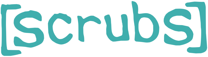 Scrubs logo on a transparent background